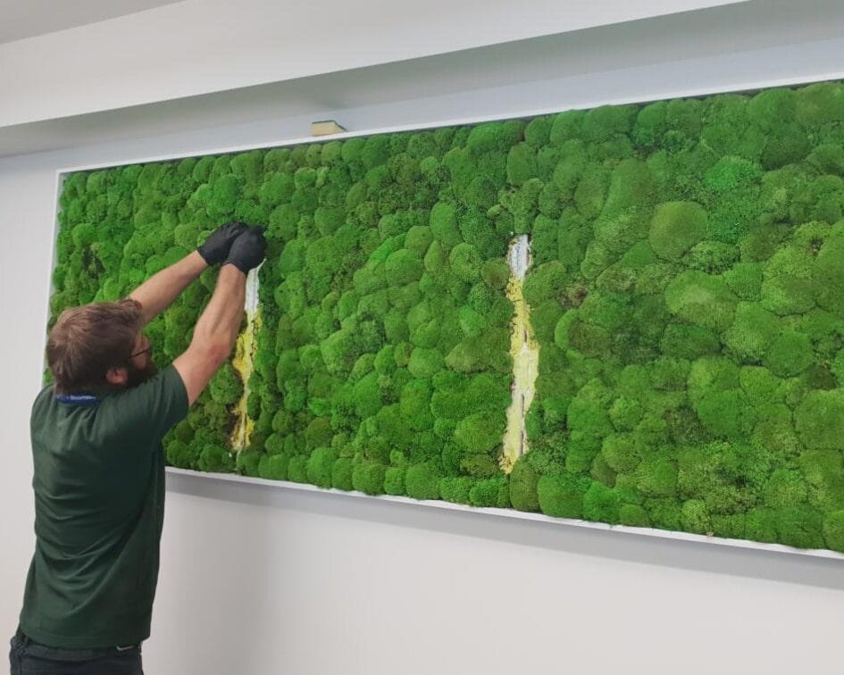 GreenMountain GreenWalls - Moss Wall Panel Easy Installation